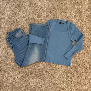 Classic Blue Straight Leg Women's Jeans